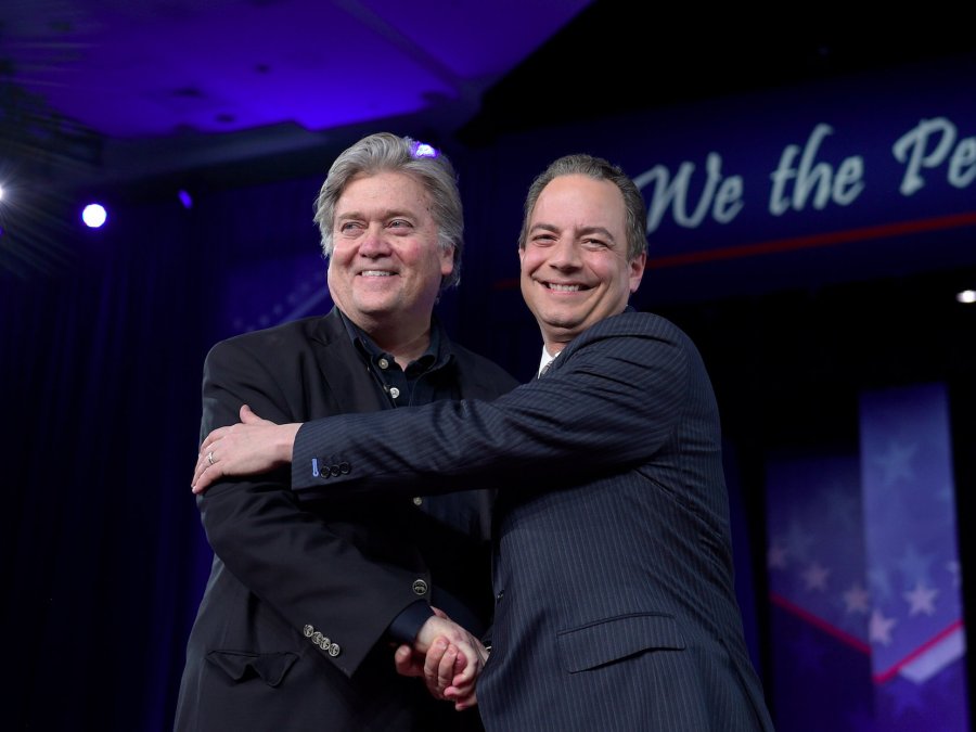 Priebus says he and Bannon get along fine during appearance at CPAC