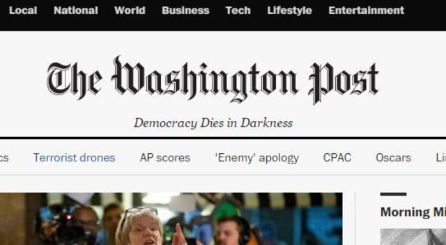 Washington Post new sub-header says, “Democracy Dies In Darkness.”